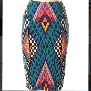 Mara Hoffman pencil skirt - Bazaar blue